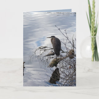 Heron in the Mirror Card