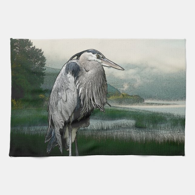 Heron Lake Kitchen Towel (Horizontal)