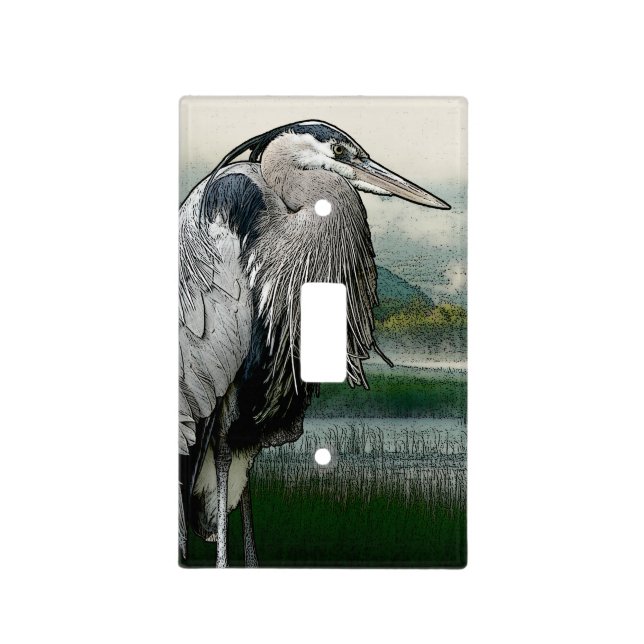 Heron Lake Light Switch Cover (Front)