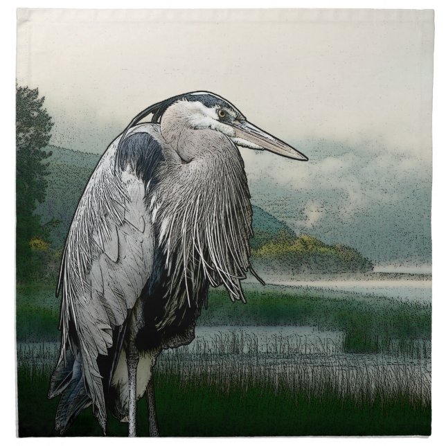 Heron Lake Napkin (Front)