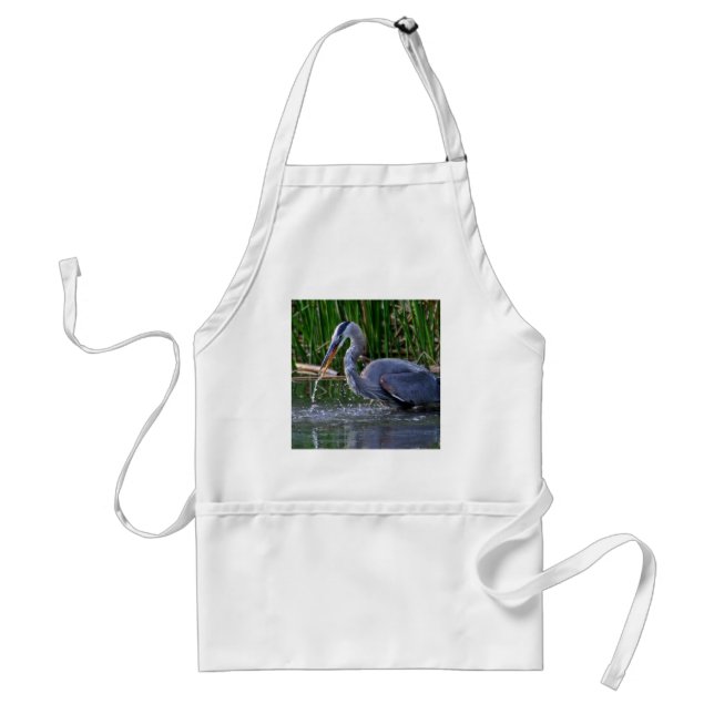 Heron Splash Adult Apron (Front)