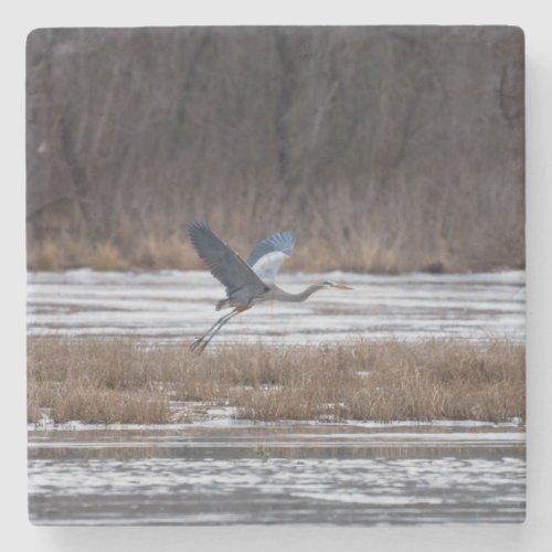 Heron Take Off Stone Coaster