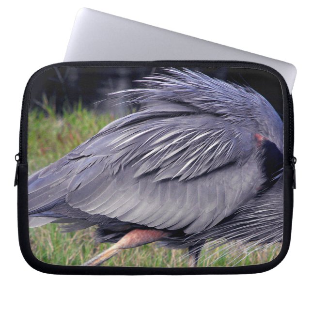 Heron Territory Laptop Sleeve (Front)