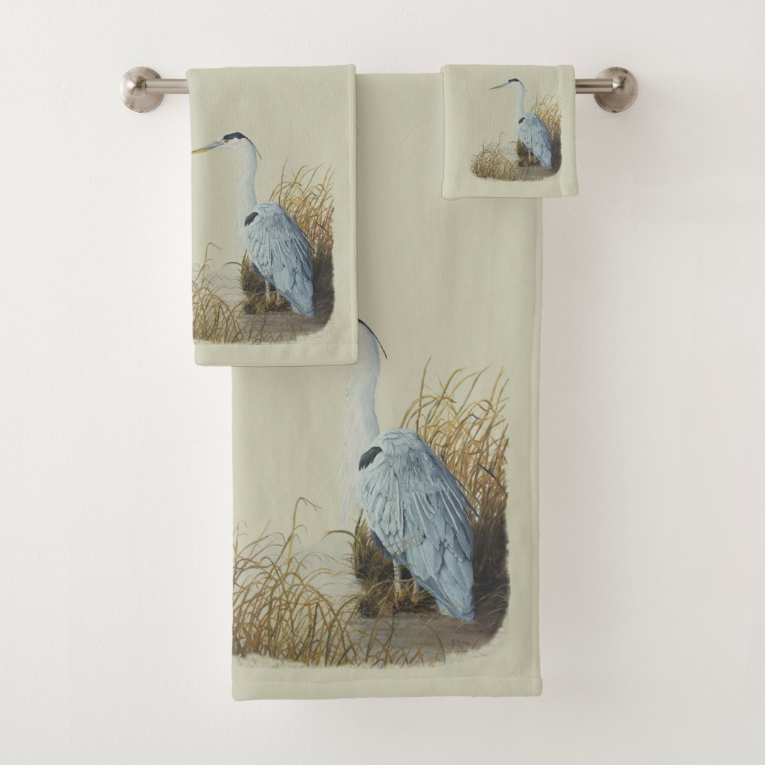 Heron Towel Set Zazzle