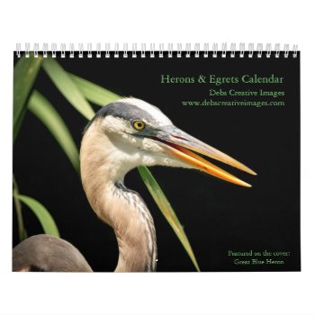 Herons And Egrets 2024 Calendar by debscreative at Zazzle