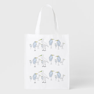 Herons and Egrets Grocery Bag
