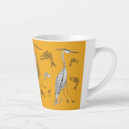 Herons and Fish 12 oz Mug
