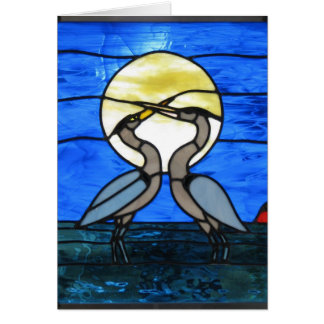 Herons by Moonlight Cards