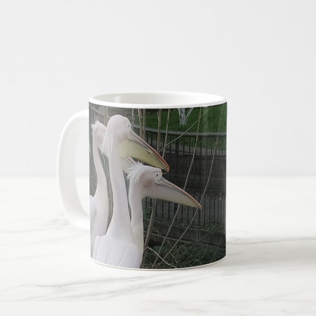 Herons White Coffee Mug (Front Left)