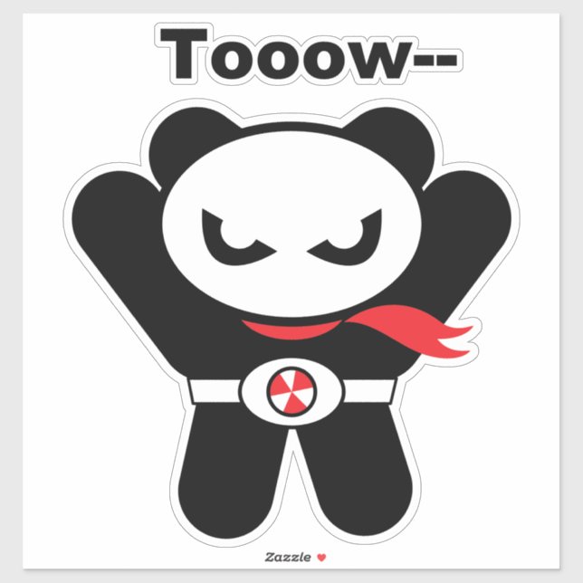 heropandbear sticker (Sheet)