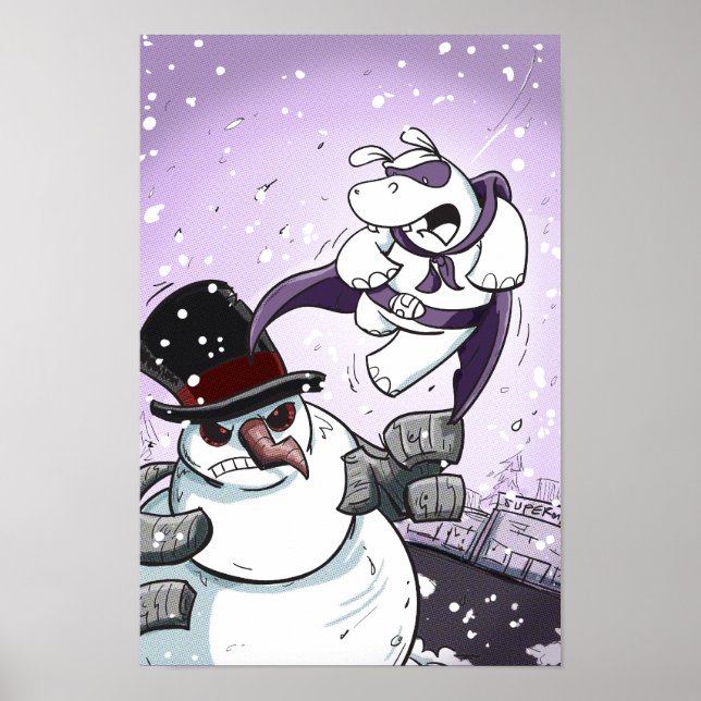 Heropotamus Vs Snowman Poster (Front)