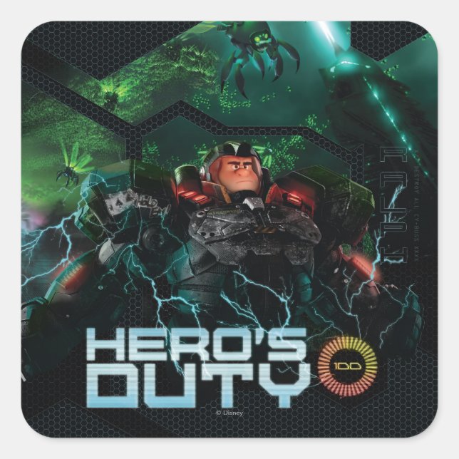 Hero's Duty Square Sticker (Front)