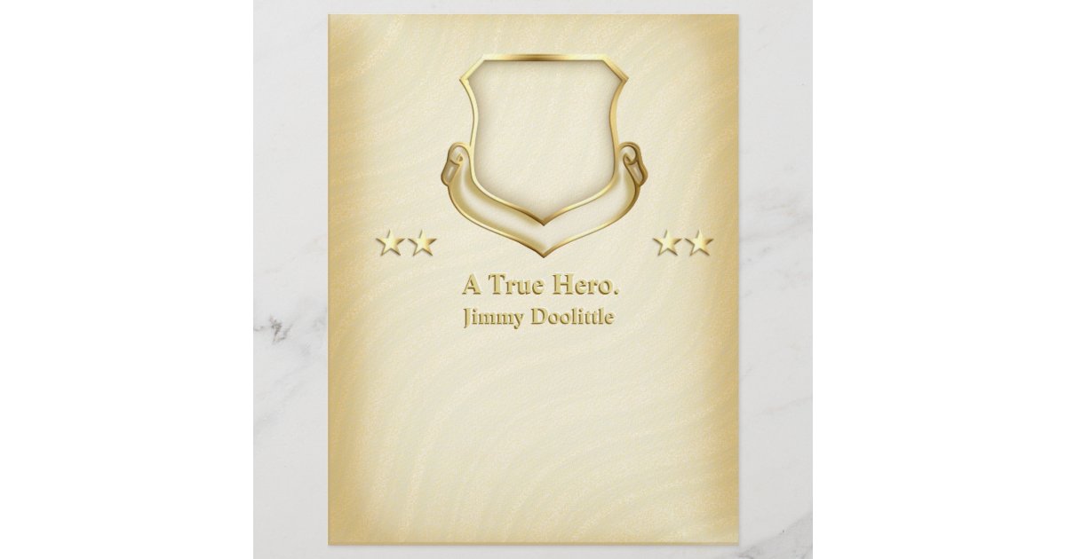 Hero's Photo (Personalized Scrapbook Paper) Zazzle