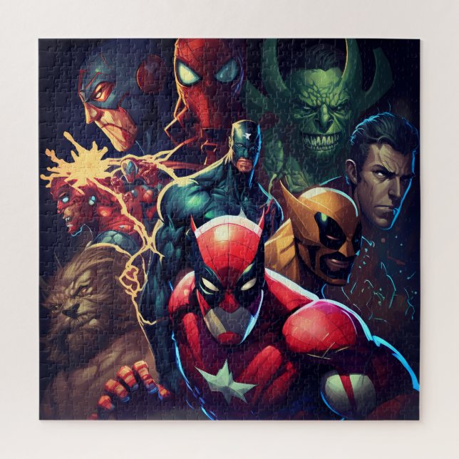 Hero's vs Villains Volume 1 Jigsaw Puzzle  (Vertical)