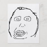 OMG RUN Scared Rage Face Comic Meme Poster