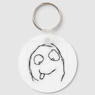 Herp Derp Rage Comic Keychain