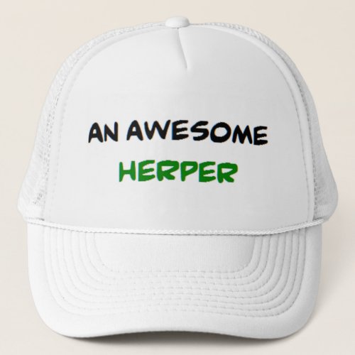 herper2 awesome trucker hat