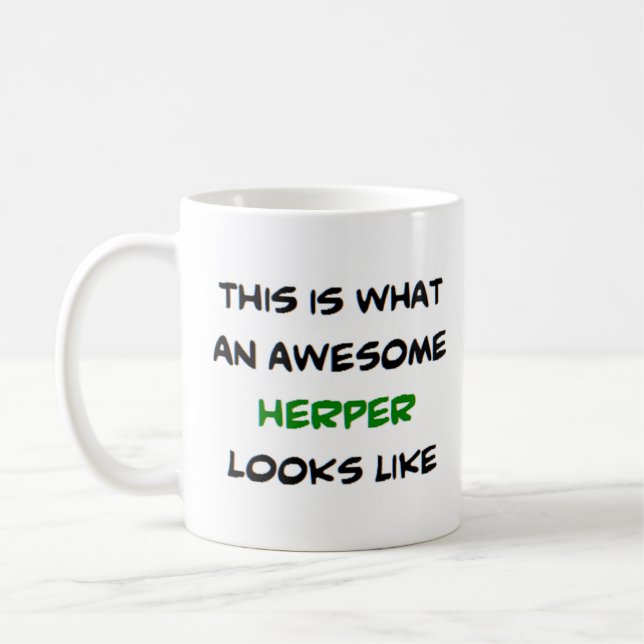herper, awesome coffee mug (Left)
