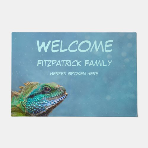 Herper Spoken Here Welcome Family Name Doormat