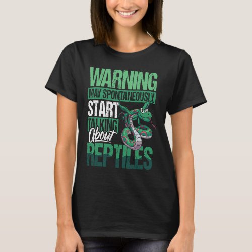 Herpetologist Apparel Herpetology Reptile for Wome T_Shirt