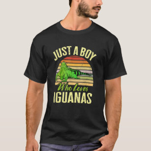 Herpetologist Lizard Reptile Just A Boy Who Loves  T-Shirt