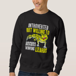 Herpetologist Lizard Reptile Leopard Gecko 1 Sweatshirt