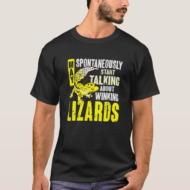 Herpetologist Lizard Reptile Leopard Gecko T-Shirt (Front)