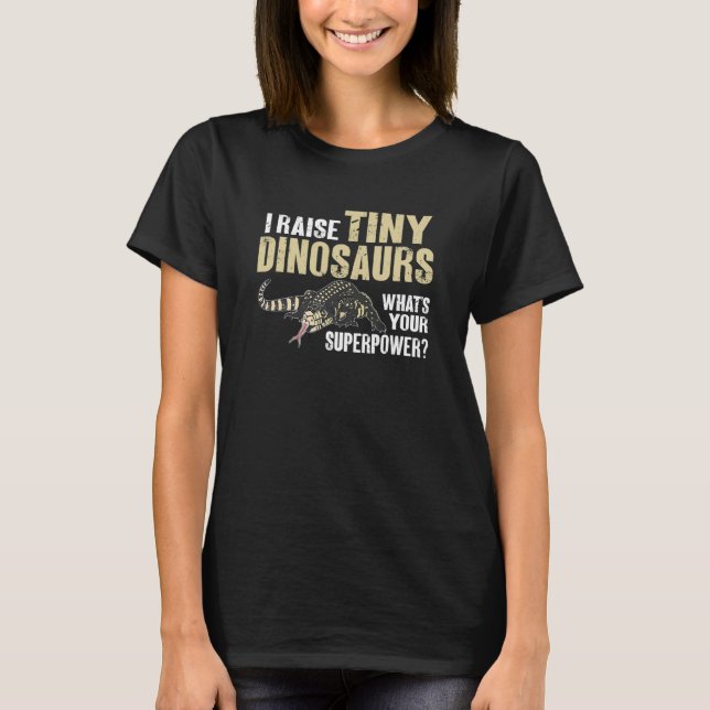 Herpetologist Tegu Lizard Reptile T-Shirt (Front)
