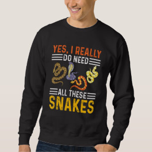Herpetology For Snake Cool Herpetologist Sweatshirt