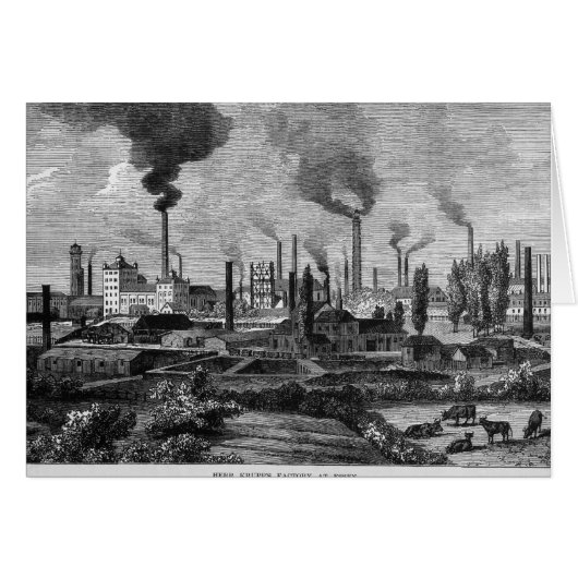 Herr Krupp's Factory in Essen, Germany Cards (Front Horizontal)