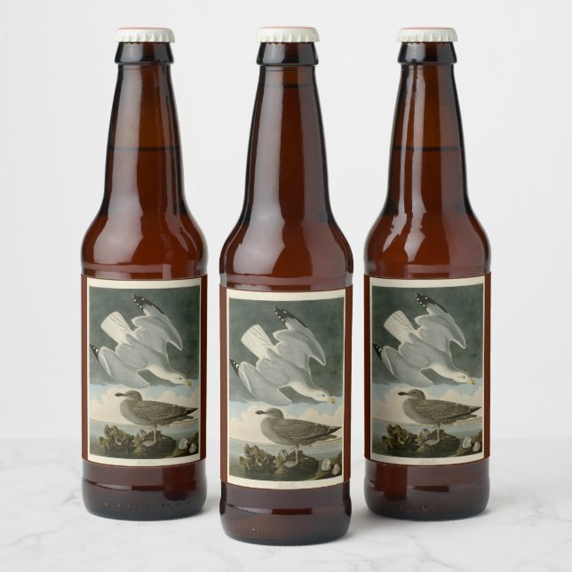 Herring Gull from John Audubon's Birds of America Beer Bottle Label (Bottles)