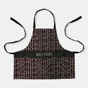 Herringbone braided braid Beige Minimal Pattern Apron