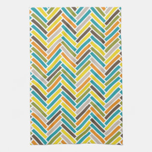 Herringbone Kitchen Towel   {Multi}