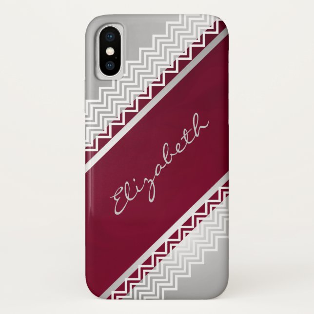 Herringbone Lace Personalized Case-Mate iPhone Case (Back)
