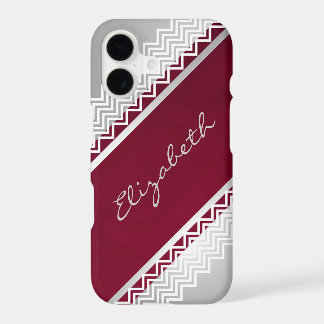 Herringbone Lace Personalized iPhone 17 Case