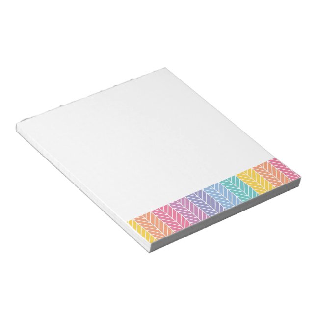 Herringbone LLR colors inspired Notepad (Angled)