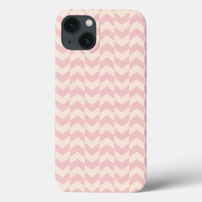 Herringbone Pattern Blush Pink iPad Air Case (Back)