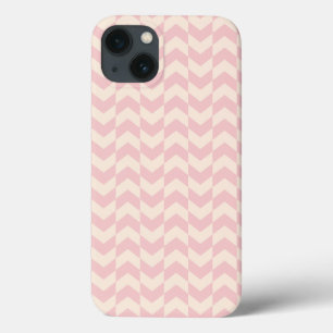 Herringbone Pattern Blush Pink iPad Case