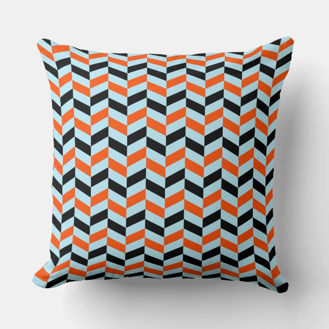 Herringbone pattern Design Throw Pillow (Front)