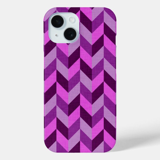 Herringbone pattern in purple Case-Mate iPhone case (Back)