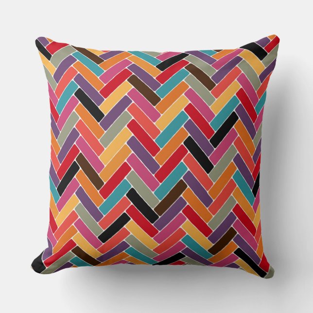 herringbone throw pillow (Front)