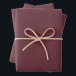 Herringbone tweed classic maroon red Christmas Wrapping Paper Sheets<br><div class="desc">This trio of simple tweed-effect sage green Christmas wrapping paper sheets is perfect for all of your holiday gifts. This classic pattern - a herringbone fabric effect - is chic and subtle and can work with a variety of holiday design themes. The rich maroon red is festive and the pattern...</div>