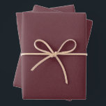 Herringbone tweed classic maroon red Christmas Wrapping Paper Sheets<br><div class="desc">This trio of simple tweed-effect sage green Christmas wrapping paper sheets is perfect for all of your holiday gifts. This classic pattern - a herringbone fabric effect - is chic and subtle and can work with a variety of holiday design themes. The rich maroon red is festive and the pattern...</div>