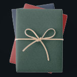 Herringbone tweed classic red green blue Christmas Wrapping Paper Sheets<br><div class="desc">This trio of simple tweed-effect Christmas wrapping paper sheets is perfect for all of your holiday gifts. This classic pattern - a herringbone fabric effect - is chic and subtle and can work with a variety of holiday design themes. The green, red and blue colors are festive and the pattern...</div>