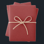 Herringbone tweed effect classic red Christmas Wrapping Paper Sheets<br><div class="desc">This trio of simple tweed-effect red Christmas wrapping paper sheets is perfect for all of your holiday gifts. This classic pattern - a herringbone fabric effect - is chic and subtle and can work with a variety of holiday design themes. The red color is festive and the pattern gives off...</div>