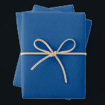 Herringbone tweed simple classic bright blue wrapping paper sheets<br><div class="desc">This trio of simple tweed-effect blue wrapping paper sheets is perfect for all of your holiday, graduation and more gifts. This classic pattern - a herringbone fabric effect - is chic and subtle and can work with a variety of design themes. The blue is bright and fun, and the pattern...</div>