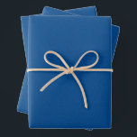 Herringbone tweed simple classic bright blue wrapping paper sheets<br><div class="desc">This trio of simple tweed-effect blue wrapping paper sheets is perfect for all of your holiday, graduation and more gifts. This classic pattern - a herringbone fabric effect - is chic and subtle and can work with a variety of design themes. The blue is bright and fun, and the pattern...</div>