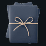 Herringbone tweed simple classic navy Christmas Wrapping Paper Sheets<br><div class="desc">This trio of simple tweed-effect blue Christmas wrapping paper sheets is perfect for all of your holiday gifts. This classic pattern - a herringbone fabric effect - is chic and subtle and can work with a variety of holiday design themes. The blue is festive and the pattern gives off a...</div>