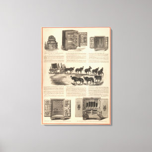 Herring's Patent Champion Safes Canvas Print