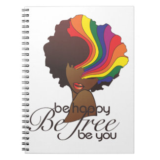 Hers and Hers Be Happy Notebook